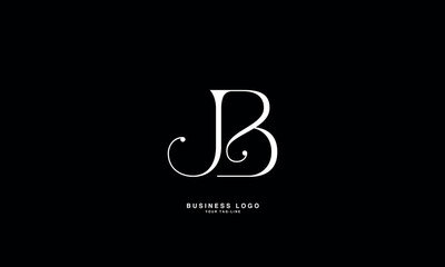 JB, BJ, J, B, Abstract Letters Logo monogram