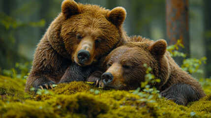 Sleeping bears.