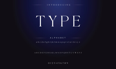 abstract modern sans serif alphabet font