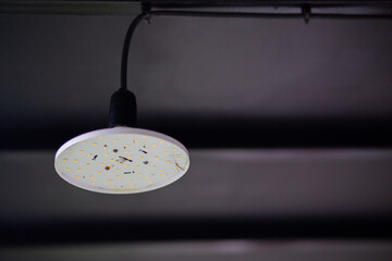 The led light bulb is electrical energy.