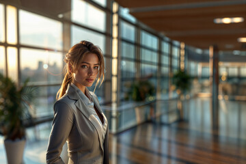 Fototapeta premium Woman in suit/スーツの女性