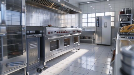 Professional hotel kitchen