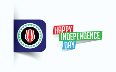 Happy Independence Day of Autonomous Region of Bougainville Vector illustration, national day poster, greeting template design, EPS Source File