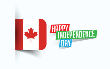 Happy Independence Day of Canada Vector illustration, national day poster, greeting template design, EPS Source File