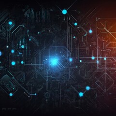 Abstract Technology Communication