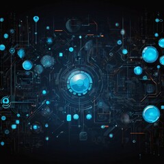 Abstract Technology Communication