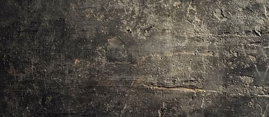 A closeup photo of a concrete wall showcasing its textured surface. The pattern resembles wood grain, adding an artistic touch to a buildings exterior - obrazy, fototapety, plakaty