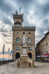 View of the Public Palace in Republic of San Marino