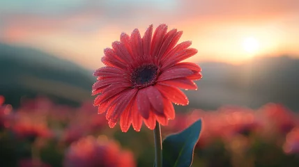 Zelfklevend Fotobehang Gerbera flower. © Janis Smits
