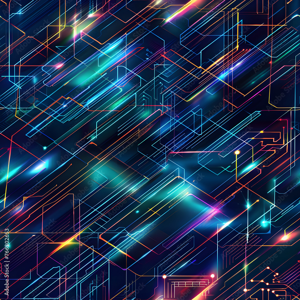 Poster background technologies style