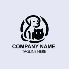 vector pet logo design 