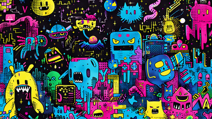 A Retro Gaming Pattern