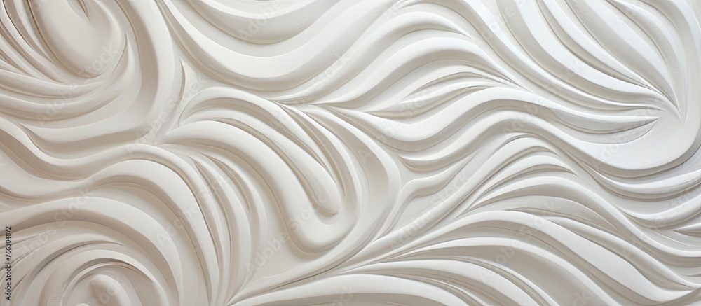 Poster detailed view of a wall surface showcasing intricate white design elements and patterns
