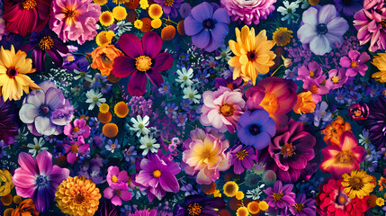 Vibrant Flower Pattern