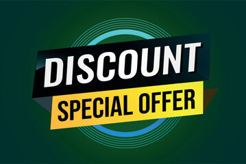 discount special offer poster banner graphic design icon logo sign symbol social media website coupon

