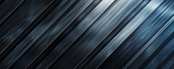 Brushed metal lines texture background, template for horizontal banner
