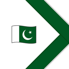 Pakistan Flag Abstract Background Design Template. Pakistan Independence Day Banner Social Media Post. Pakistan Cartoon