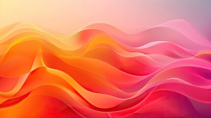 Obraz premium Dynamic Red and Orange Wave Design