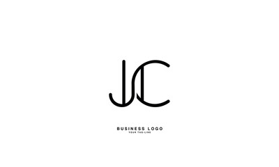 JC, CJ, J, C, Abstract Letters Logo Monogram