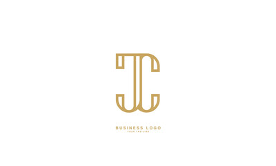 JC, CJ, J, C, Abstract Letters Logo Monogram