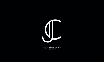 JC, CJ, J, C, Abstract Letters Logo Monogram