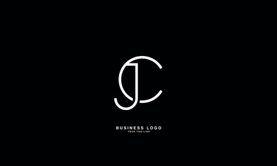 JC, CJ, J, C, Abstract Letters Logo Monogram