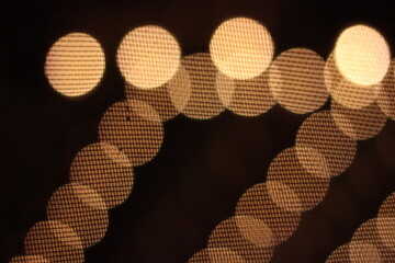 abstract background with circles and a screen grid