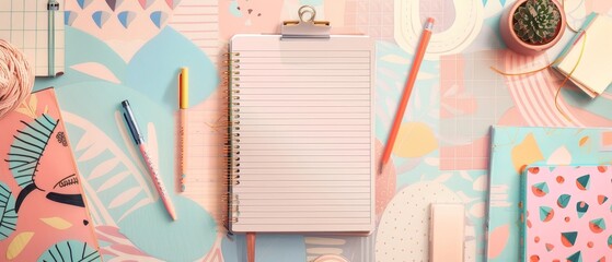 Timetables and to-do lists in pastel colors with Scandinavian whale and fish characters and trendy lettering. A modern template for agendas and planners. - obrazy, fototapety, plakaty