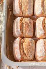 Hot and tasty buns for perfect and healthy breakfast.