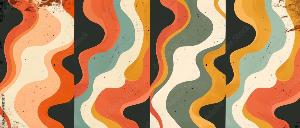 Poster the set of tree groovy retro swirl burst backdrops are perfect for psychedelic 60s, 70s parties, wit