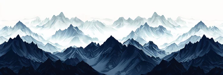 Fotobehang Mountain Range Pattern © Kerstin