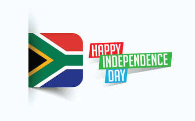 Happy Independence Day of South Africa Vector illustration, national day poster, greeting template design, EPS Source File