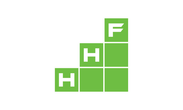 HHF initial letter financial logo design vector template. economics, growth, meter, range, profit, loan, graph, finance, benefits, economic, increase, arrow up, grade, grew up, topper, company, scale