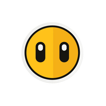 A Pac-Man inspired sticker
