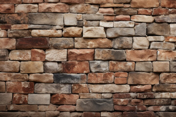 Obraz premium Processed collage of ancient brick wall surface texture. Background for banner, backdrop or texture