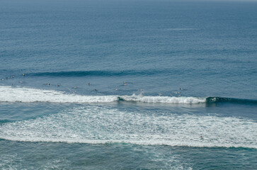 Best waves Surf in Kuta, Bali, Indonesia in Summer