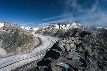 Glacier in the swiss alps