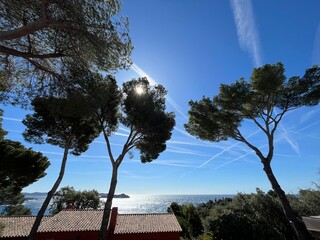 The beautiful view of the sea 