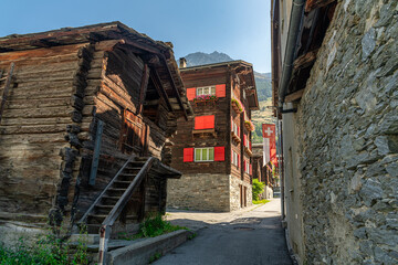 Traditional Mountain Cottage in the little village Täsch close to Zermatt, Switzerland