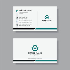 Modern Business Card - Creative and Clean Business Card Template. creative business card design.