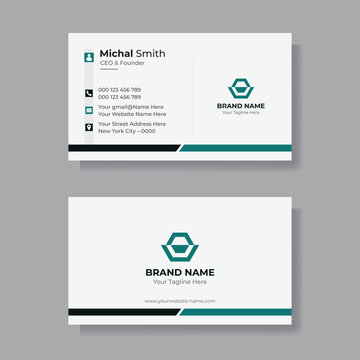 Modern Business Card - Creative and Clean Business Card Template. creative business card design.