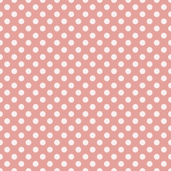 seamless peach Polka dot background