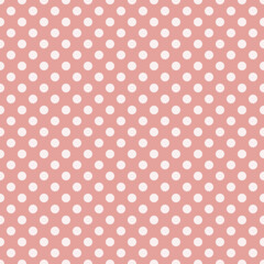 seamless peach Polka dot background