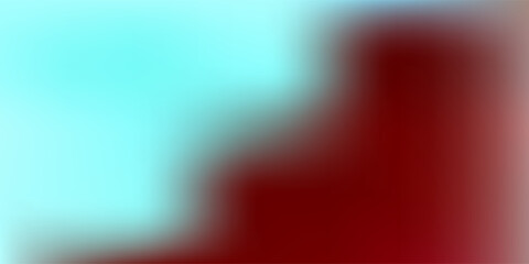 Dark green, red vector abstract blur backdrop.