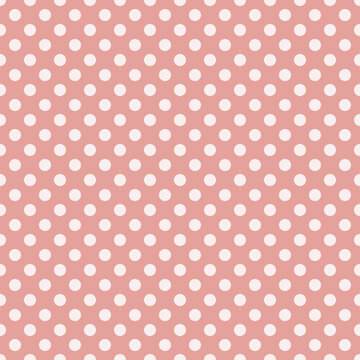 seamless peach Polka dot background