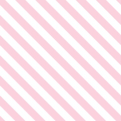 Seamless Pink pastel color Striped Background 45-degree