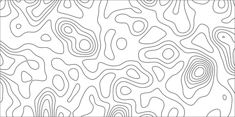 Contour map background. Geography scheme and terrain. Topography grid map. Stylized topographic contour map. Geographic line mountain relief. Abstract lines or wavy backdrop background.