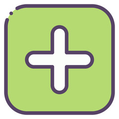 Fototapeta premium add icon
