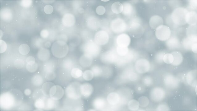gray silver bokeh particle background video