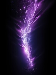 Lilac light flare png isolated black background